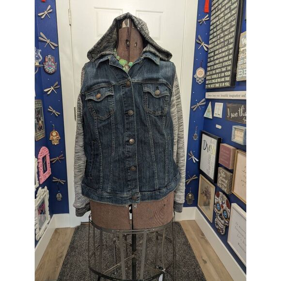 torrid Jackets & Blazers - Sz 2X Torrid Jean Jacket Hoodie